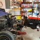 Once free from the chassis, the engine immediately did a 180 to look at where it’s been for 47 years. This made it easy to remove the clutch/flywheel and get it on the engine stand.
